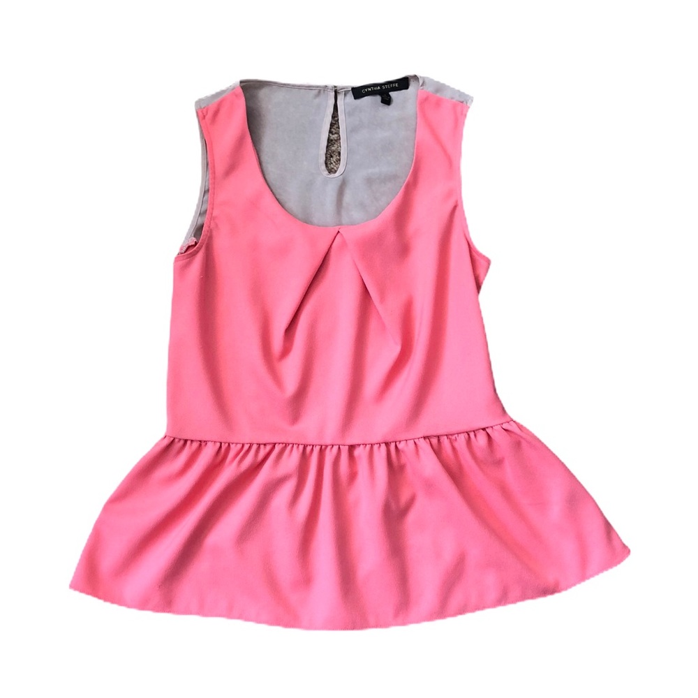 🎉 Final Price Cynthia Steffe pink & tan tank top